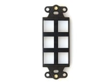 Picture of 6 Port Decorex Face Plate Insert - Black