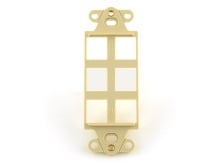 Picture of 6 Port Decorex Face Plate Insert - Ivory