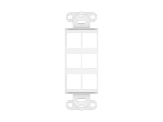 Picture of 6 Port Decorex Face Plate Insert - White
