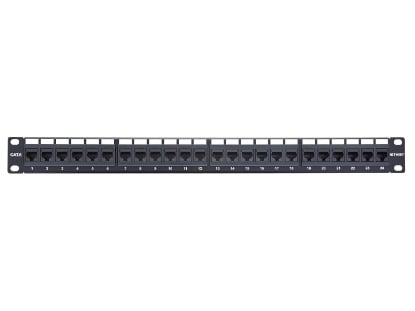 Picture of 24 Port CAT6 Rack Mount Patch Panel - 1U