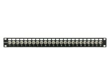 Picture of 24 Port Fully Loaded 75 Ohm Isolated BNC Coaxial Patch Panel - 1U