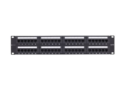 Picture of 48 Port CAT5e Rack Mount Patch Panel - 2U