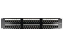 Picture of 48 Port CAT6 Rack Mount Patch Panel - 2U, TAA Compliant, RoHS Compliant