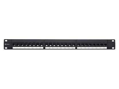 Picture of CAT5e High-Density Feed Through Patch Panel - 24 Port, 1U