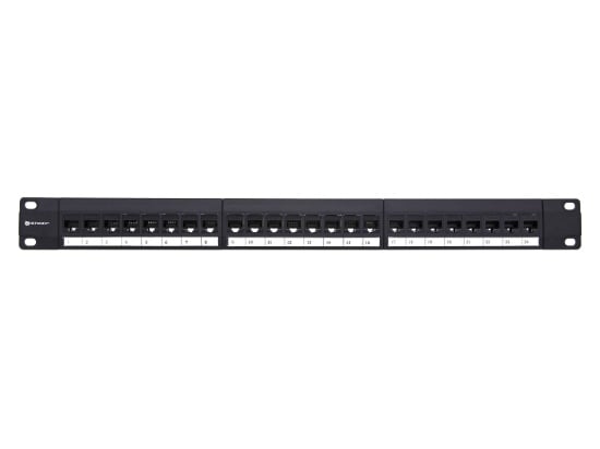 Picture of CAT5e High-Density Feed Through Patch Panel - 24 Port, 1U
