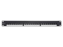 Picture of CAT6 High-Density Feed Through Patch Panel - 24 Port, 1U