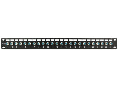 Picture of F-Type Coaxial Patch Panel - 24 Port, 1U, 3Ghz, Fully Loaded
