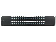 Picture of F-Type Coaxial Patch Panel - 32 Port, 2U, 3Ghz, Fully Loaded