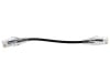 6 Inches Black Booted CAT6 Mini Patch Cable