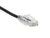 25 Feet Black Booted CAT6 Mini Ethernet Connector