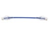 6 Inches Blue Booted CAT6 Mini Patch Cable