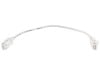 1 Feet White Booted CAT6 Mini Patch Cable