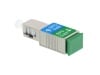 Picture of SC/UPC Male to SC/APC Female Singlemode Simplex Fiber Optic Adapter, Low-Loss, Metal Housing