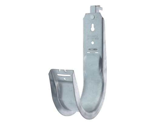 Picture of 4" J-Hook Cable Support with Beam Clamp, Galvanized Steel, 25-Pack