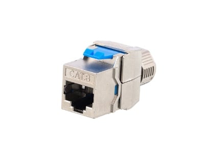 Picture of Shielded Cat8 Toolless IDC Keystone Jack