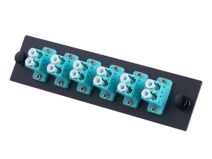 Picture of 6-Port LC Duplex OM3 Fiber Adapter Plate for Patch Panels