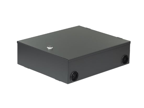 Picture of Wall-Mount Fiber Optic Distribution Box, 4-Port (Unloaded) with 2 Splice Trays