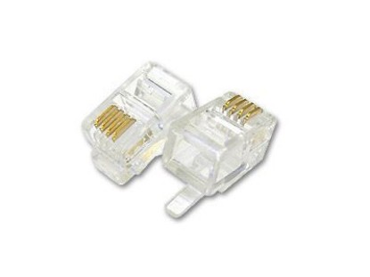 Picture of 4P4C RJ22 Modular Handset Connector - 100 Pack