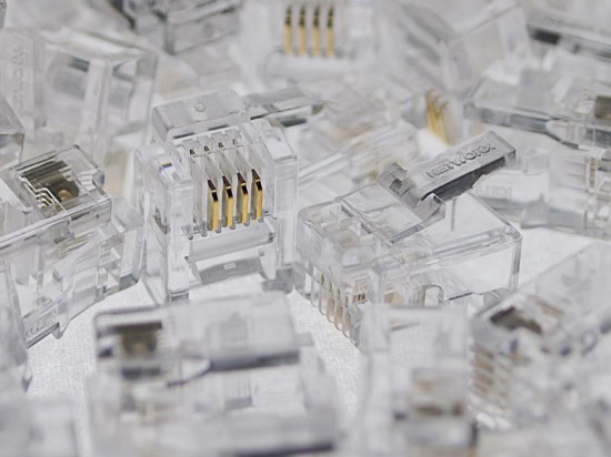 Picture of RJ11 6P4C Modular Connector for Round Cable - 100 Pack1