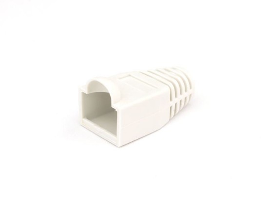 Picture of RJ45 White Snagless Boot Protector - 100 Pack