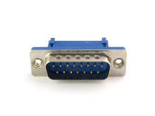 Picture of DB15 Male IDC D-Sub Ribbon Cable Connector