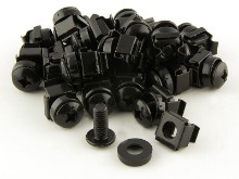 Picture of M6 Rack Cage Nuts and Mounting Screws, 25-Pack