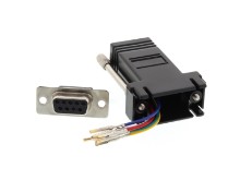 Picture of DB9 Female to RJ11/RJ12 Modular Adapter Kit, Black