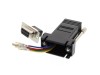 Picture of Modular Adapter Kit - DB9 Female to RJ11 / RJ12 - Black