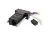 Picture of Modular Adapter Kit - DB9 Female to RJ45 - Black