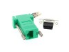 Picture of Modular Adapter Kit - DB9 Female to RJ45 - Green