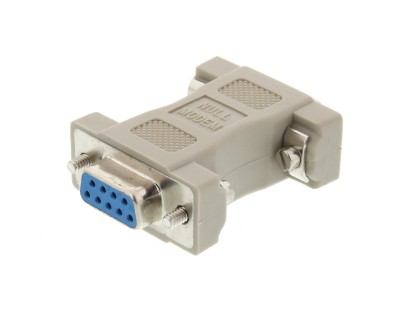 Picture of Null Modem Adapter for Serial Cables - DB9 Female to Female