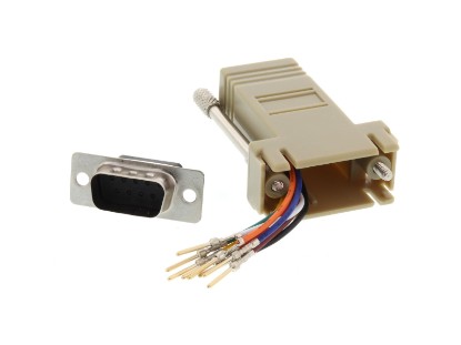 Picture of Modular Adapter Kit - DB9 Male to RJ45 - Beige