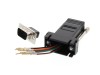 Picture of Modular Adapter Kit - DB9 Male to RJ45 - Black