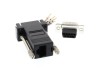 Picture of Modular Adapter Kit - DB9 Male to RJ45 - Black