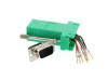 Picture of Modular Adapter Kit - DB9 Male to RJ45 - Green