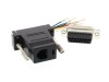 Picture of Modular Adapter Kit - DB15 Male to RJ11 / RJ12 - Black