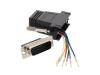 Picture of Modular Adapter Kit - DB15 Male to RJ11 / RJ12 - Black