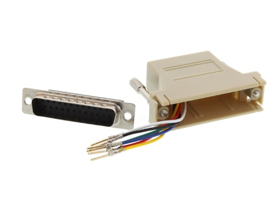 Picture of Modular Adapter Kit - DB25 Male to RJ11 / RJ12 - Beige