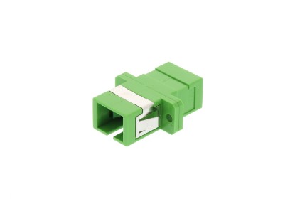 Picture of SC Singlemode Simplex Fiber Adapter - APC (Angled Physical Connector)