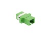 Picture of SC Singlemode Simplex Fiber Adapter - APC (Angled Physical Connector)