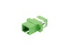 Picture of SC Singlemode Simplex Fiber Adapter - APC (Angled Physical Connector)