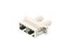 Picture of SC/ST Multimode Duplex Hybrid Fiber Adapter - PC (Physical Connector)