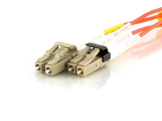 Picture of 5m Multimode Duplex Fiber Optic Patch Cable (50/125) - LC to Mini LC