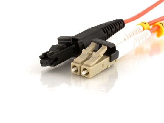 Picture of 3m Multimode Duplex Fiber Optic Patch Cable (62.5/125) - Mini LC to MTRJ