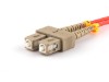 Picture of 1m Multimode Duplex Fiber Optic Patch Cable (62.5/125) - LC to SC