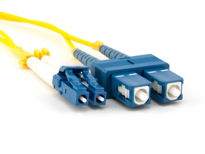 Picture of 2m Singlemode Duplex Fiber Optic Patch Cable (9/125) - LC to SC