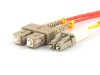 Picture of 2m Multimode Duplex Fiber Optic Patch Cable (50/125) - LC to SC