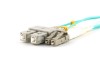 Picture of 30m Multimode Duplex Fiber Optic Patch Cable (50/125) OM3 Aqua - Laser Opt - LC to SC