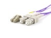 Picture of 1m Multimode Duplex OM4 Fiber Optic Patch Cable (50/125) - LC to SC