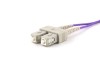 Picture of 1m Multimode Duplex OM4 Fiber Optic Patch Cable (50/125) - LC to SC